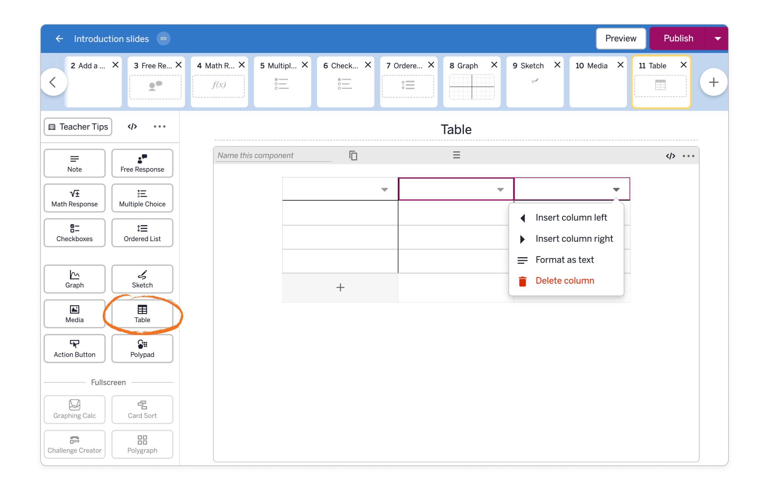 Activity Builder: Customizing lessons