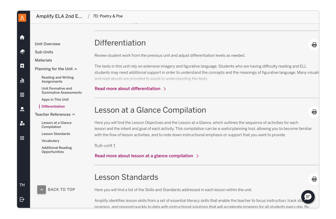 Amplify Ela Differentiation