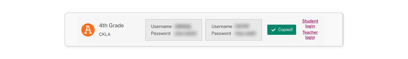 Shared teacher login
