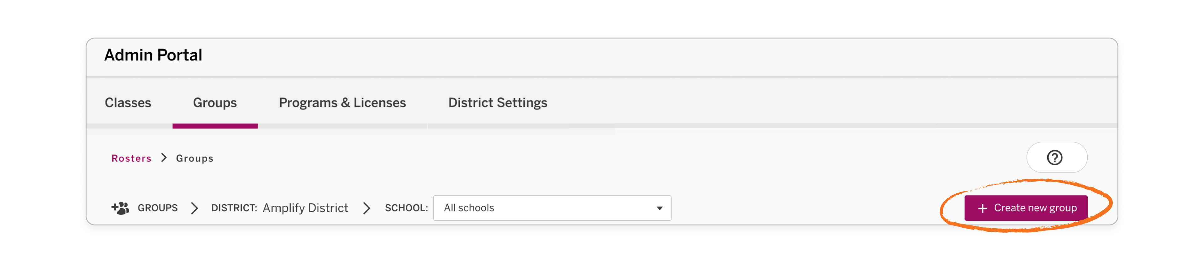 LDOE Admin Portal: Groups