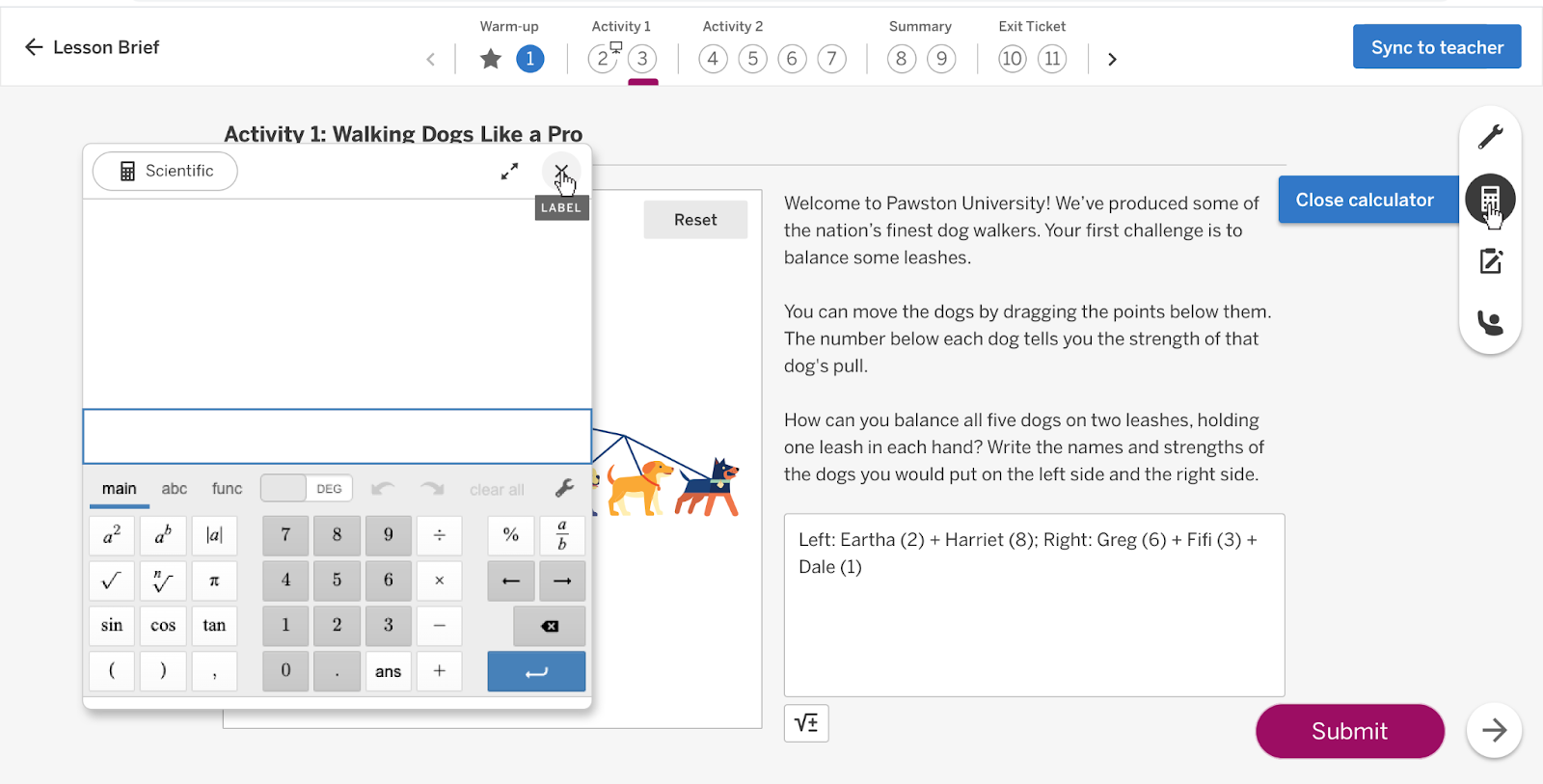 Math Click Amplify Math: Digital supports