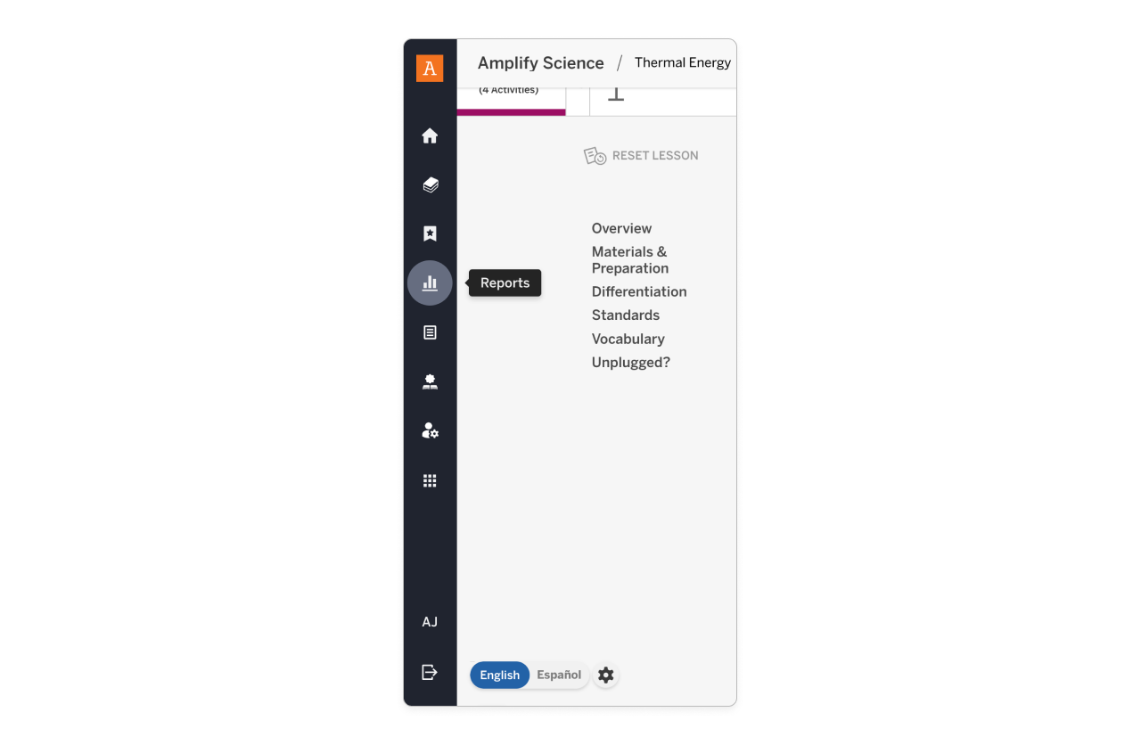 Reporting in Amplify Science grades 6–8