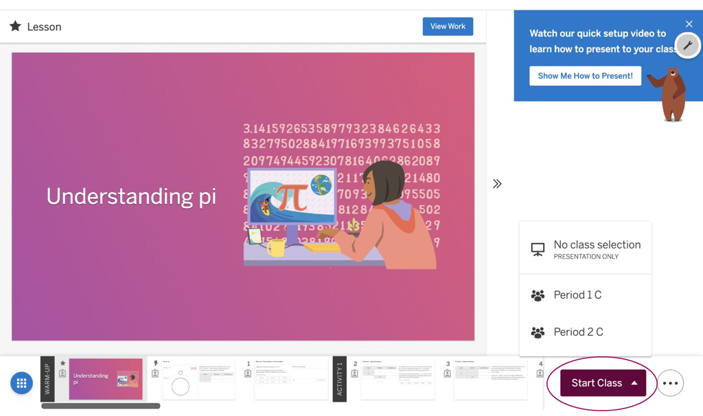 Amplify Math: Teaching a class on the digital platform