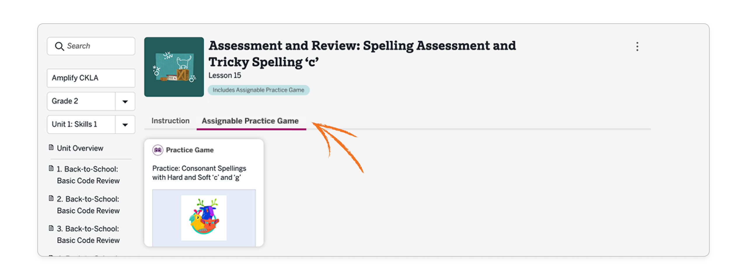 Amplify CKLA 3rd Edition: Assignable Practice Games
