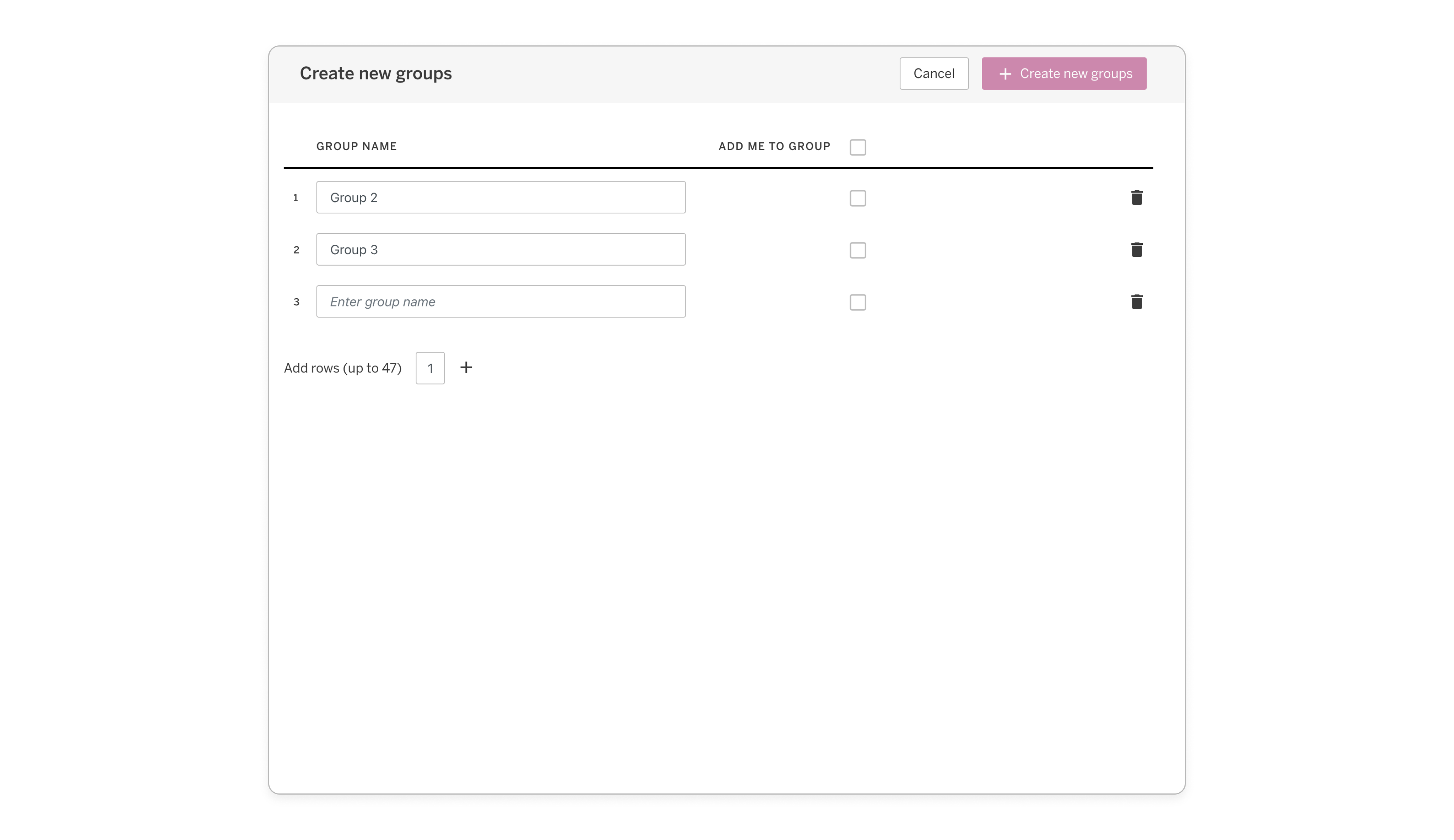 Admin Portal: Groups